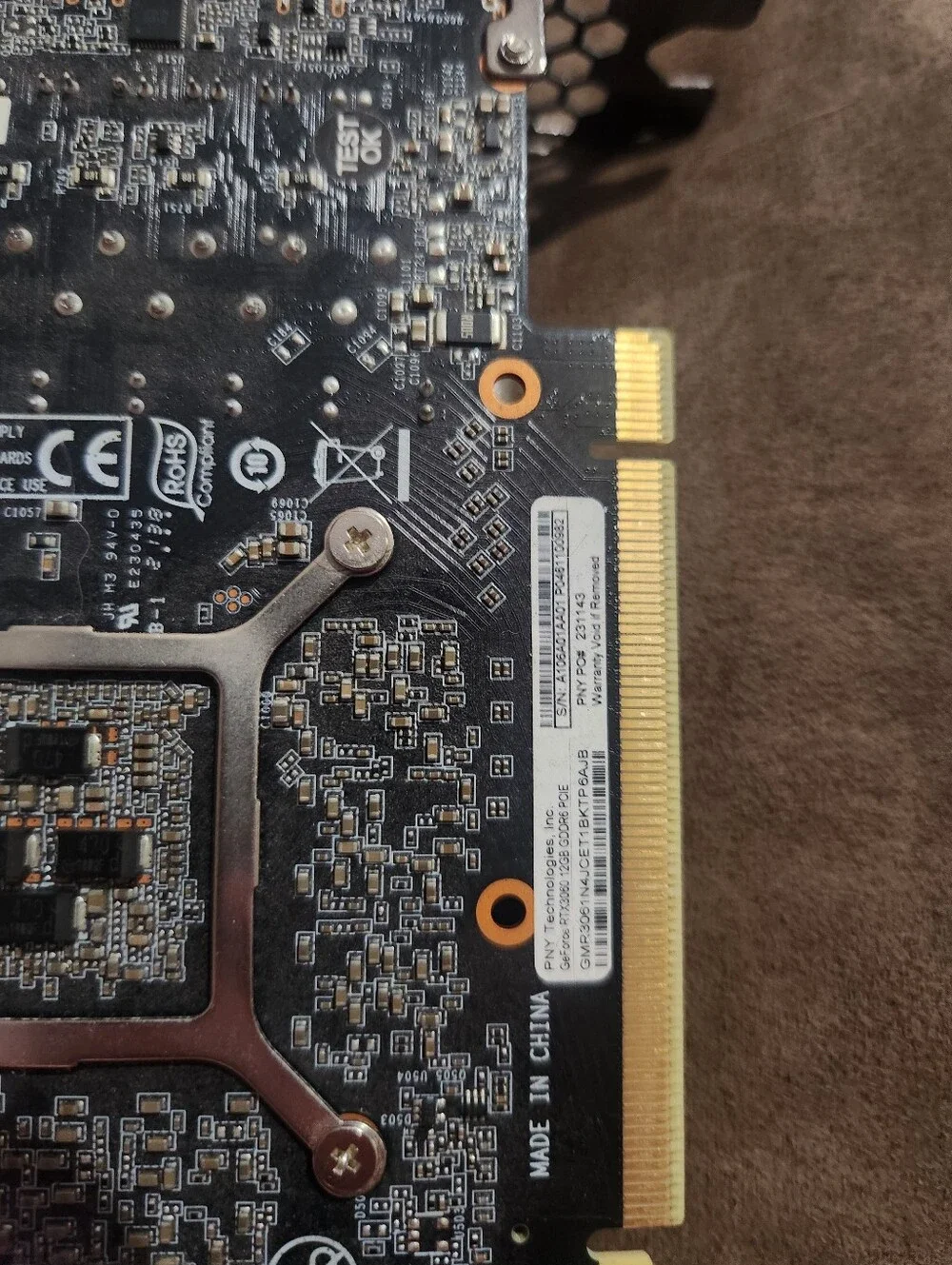 PNY GeForce RTX 3060 12gb XLR8 Graphics Card Gaming Revel Epic-X Clean Works